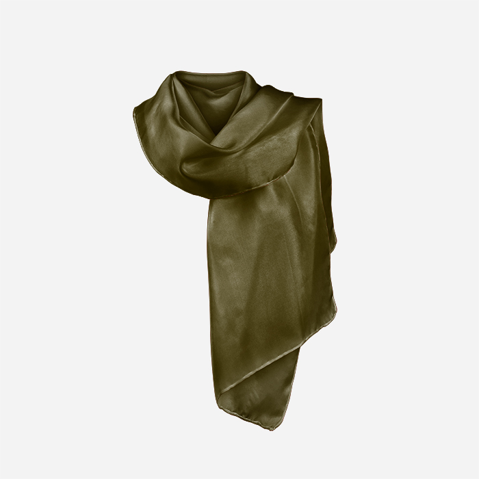 cashmere scarf olive green