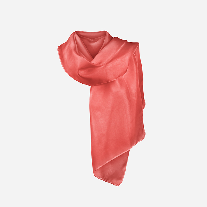 cashmere wool scarf coral for sale